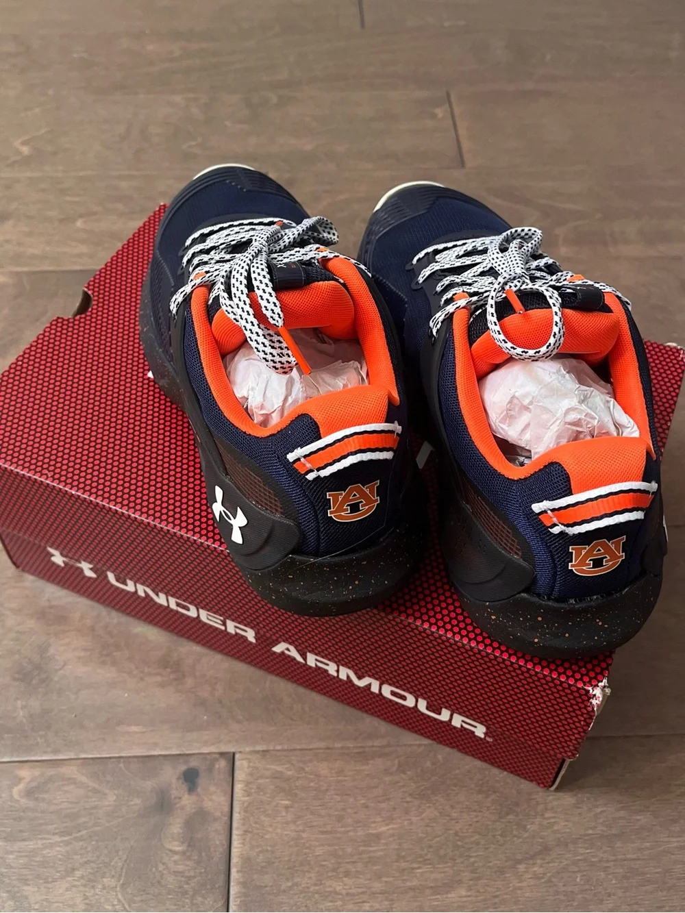 Under Armour Auburn Men's/Women’s Navy & Orange HOVR Training Shoe